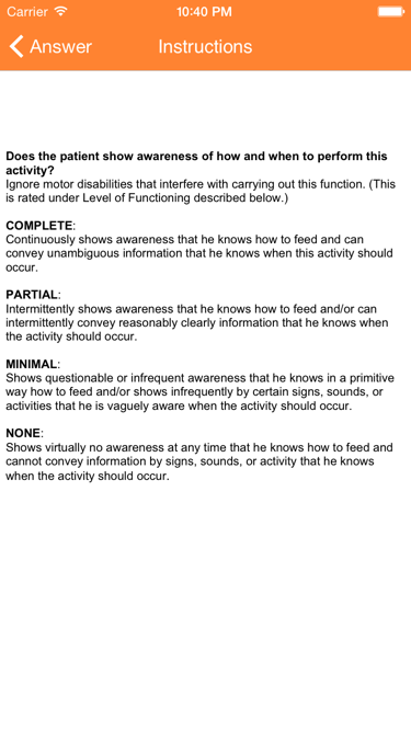 Disability Rating Scale